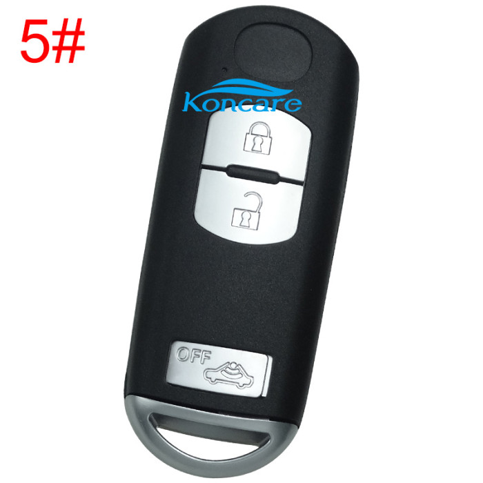 For Mazda remote key blank withoutl logo place, pls chose the button