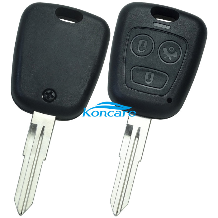 For Saipa 3 button remote key shell with badge