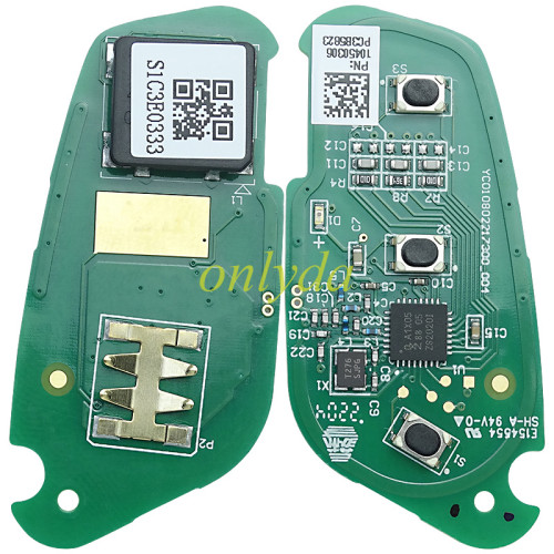 Original New Proximity Smart Key for MG ZS MG5 RX3/I5 433MHz ID47 CHIP 3 Button