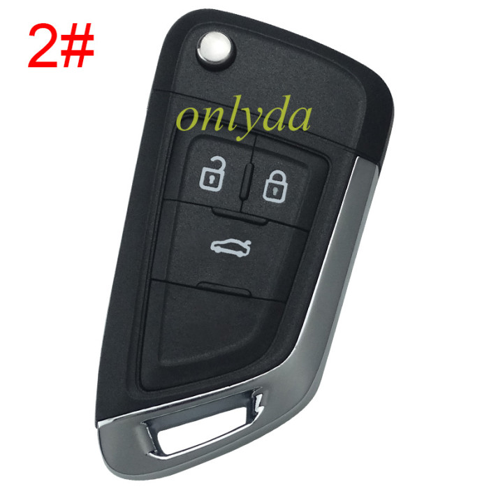 For Chevrolet modified remote key shell with round badge place, pls choose the button