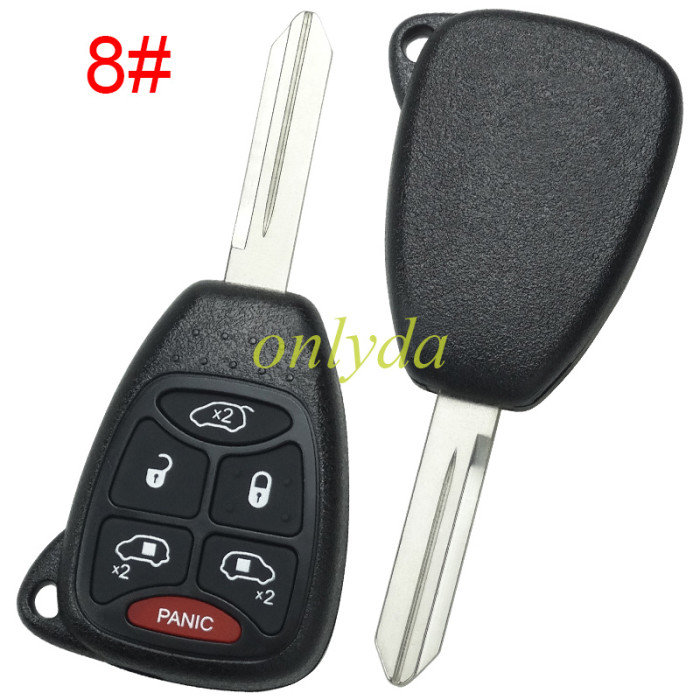 For Chrysler enhanced version remote key shell without badge place, better quality, pls choose the button