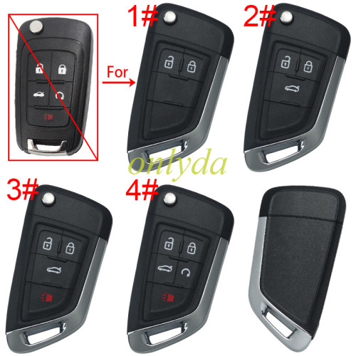 For Chevrolet modified remote key shell with cross badge place, pls choose the button