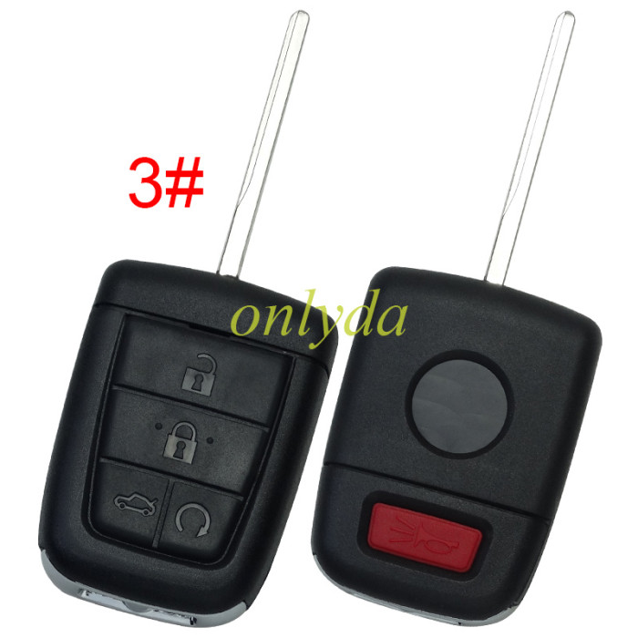 For GM remote key shell with 2+1/3+1/4+1button, pls choose the button