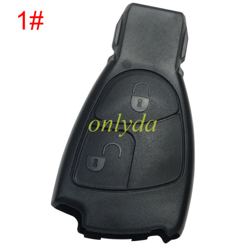 For Benz remote key blank with badge, pls choose the button