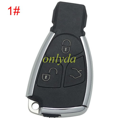 For Benz Mercedes uprade Replacement Car key shell for Class Alarm Cover w203 w211 w204 with badge, pls choose the button