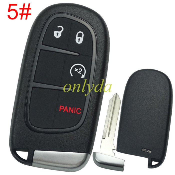 For Chrysler remote key shell with blade CY24，the key pad cant be removed，without badge place , pls choose button