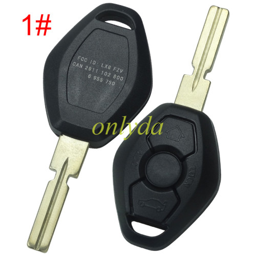 For BMW 3button remote blank , pls choose the blade