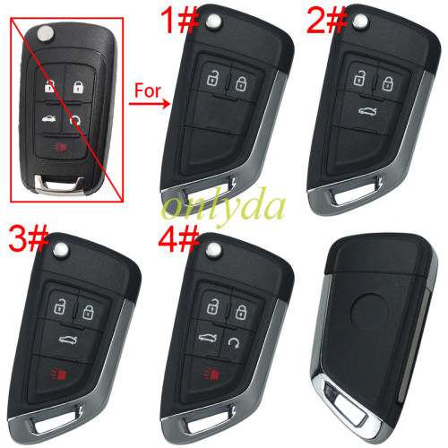 For Chevrolet modified remote key shell with round badge place, pls choose the button