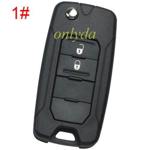 For Jeep remote key shell, emergecy blade included, pls choose the button