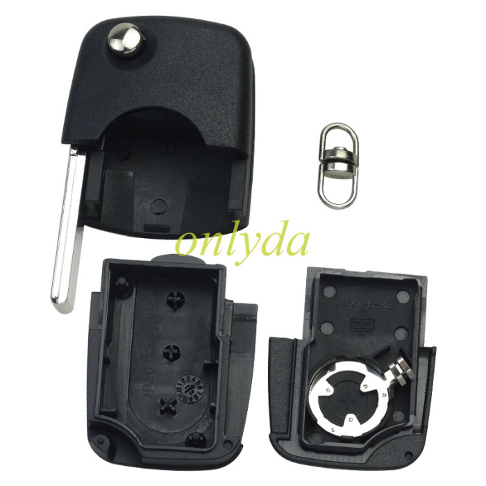 For Audi remote replacement key shell with 1616 model battery holder, pls choose the button type