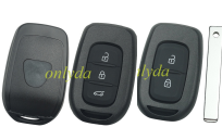 For Renault Dacia 2 / 3 button remote key with PCF7961M(HITAG AES) 4A chip，434mhz FSK ， blade VA2 please choose the button