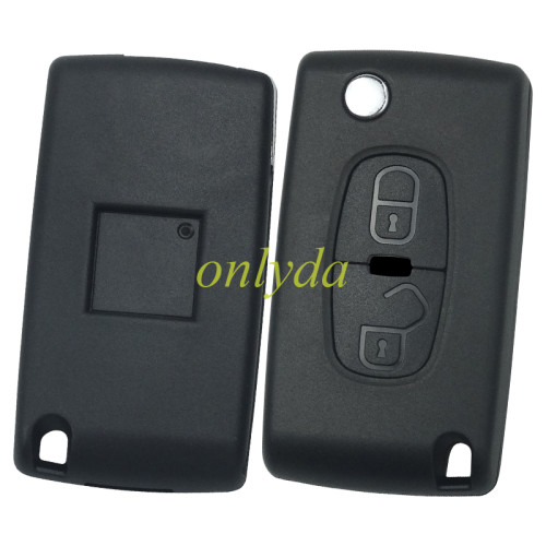 Free shipping For Citroen 2 button remote key shell with MIT11R Blade for Peugeot 4007 5008