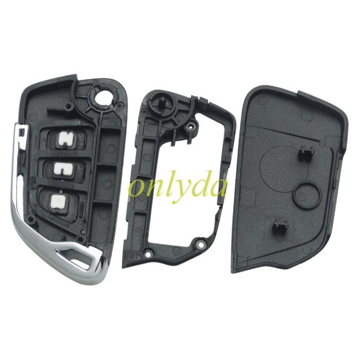 For Peugeot modified remote key shell without battery clamp without badge place, blade VA2. pls choose the button type