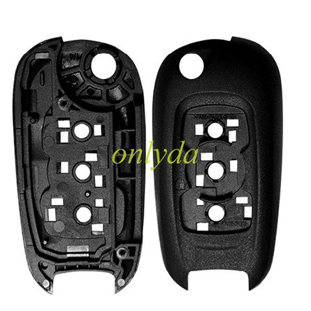Super Stronger GTL shell for Opel 2 button flip remote key shell with HU100 blade