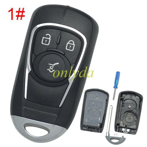 Free shipping For Buick remote key blank without badge place, pls choose the button