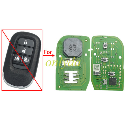 Free shipping Only PCB Board Xhorser smart remote key for Honda 4 button PN:XZBT51EN