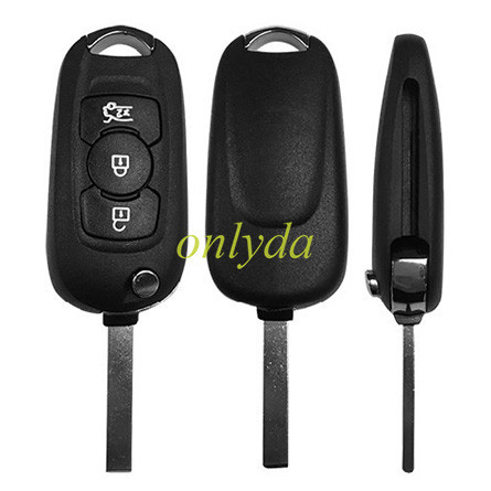 Free shipping Super Stronger GTL shell for Buick 3 button flip remote key shell with HU100 blade