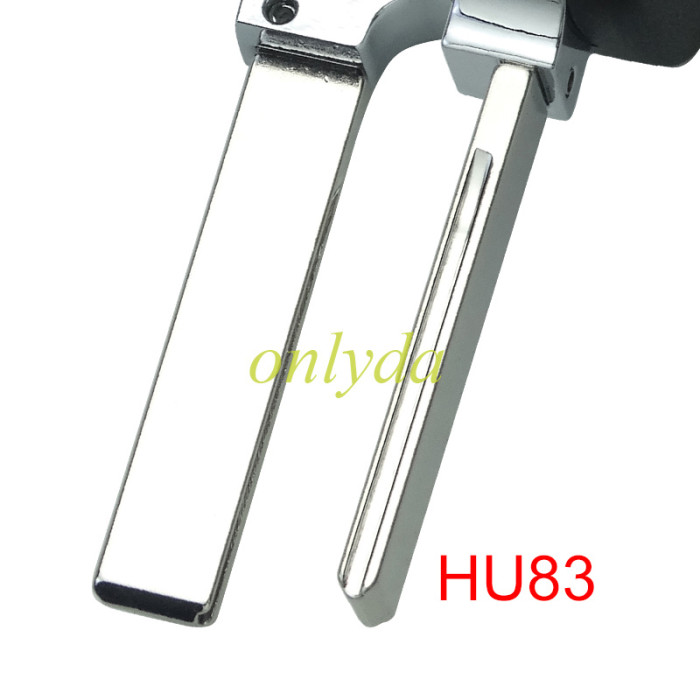 For Citroen modified remote key shell with battery clamp with badge place, blade HU83. pls choose the button type