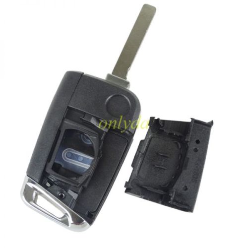 Free shipping Super Stronger GTL shell for VW golf 3+1button remote key blank with HU162 blade