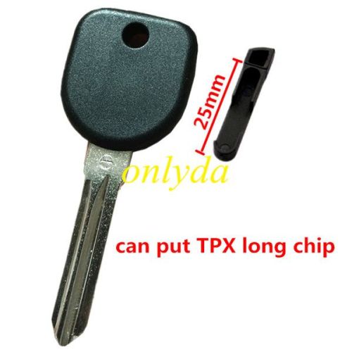 Chevrolet transponder key blank, can put TPX long chip