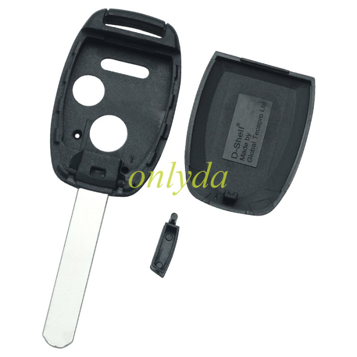 Free shipping Super Stronger GTL shell Honda upgrade remote key shell without badge（With chip slot place)