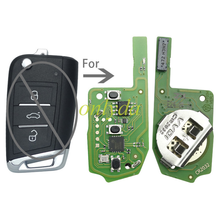 Free shipping XZVGM1EN xhorse remote for for Volkswagen Models，Only PCB Board