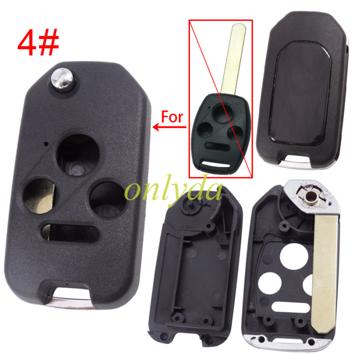 Free shipping For Honda remote key blank without badge , pls choose button