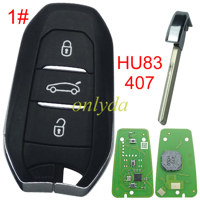 Free shipping and no tax from czech to europe 5pcs/lot Xhorse XZPG00EN smart remote key for Peugeot & Citroen & DS models