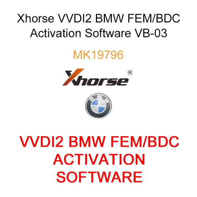 Free shipping Xhorse VVDI2 BMW FEM/BDC Activate Software VB-03