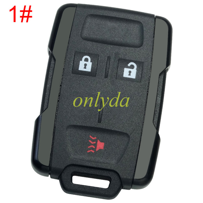 Free shipping For Chevrolet black 4 button remote key with 433mhz FCCID:M3N323337100 pls choose the button