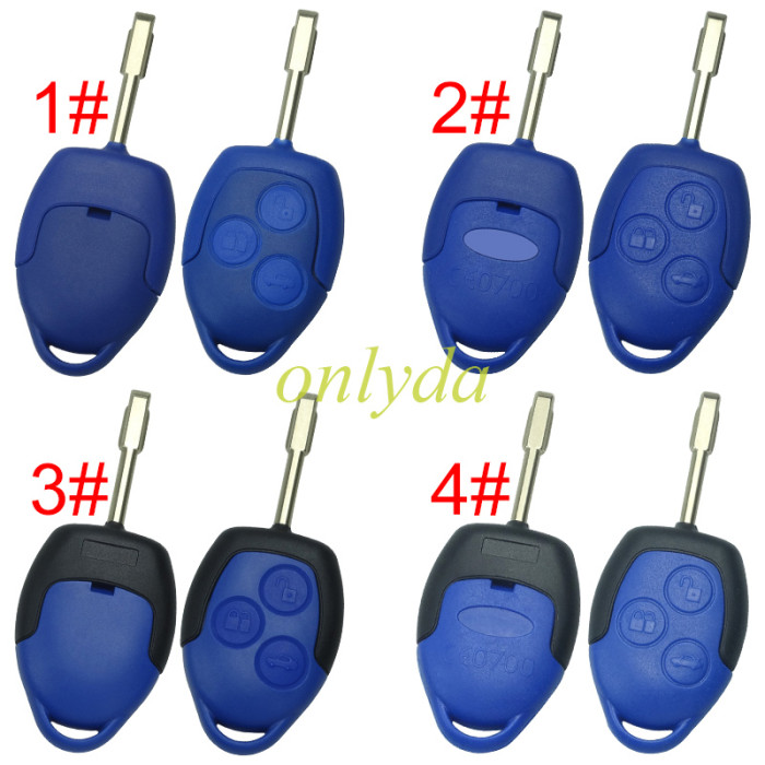 Free shipping itopkey brand update 240705 verison For Ford Transit blue remote key with 434mhz with 4D chip FCCID:6CIT15K601 AG AG