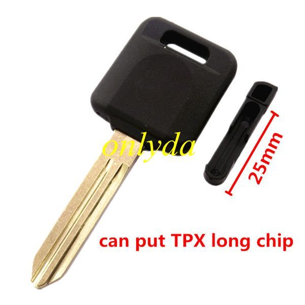 Super Stronger GTL shell Nissan transponder Key blank, can put TPX long chip and Carbon chip without badge