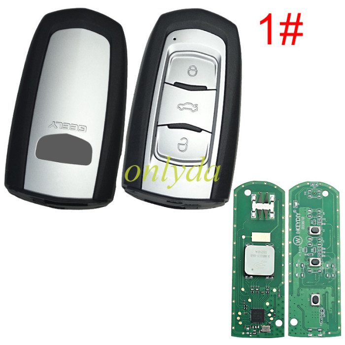 KEYDIY Remote key 3button ZB44-3 smart key for KDX2 and KD MAX ， pls choose model