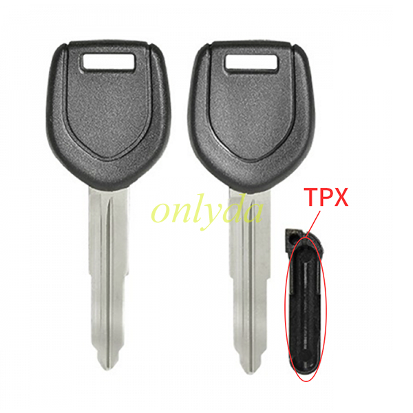 Super Stronger GTL shell Mitsubishi transponder key blank with right blade (can put TPX long chip）