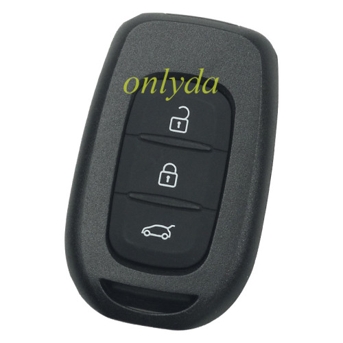 For Renault Dacia 3 button remote key blank with badge with battery clamp