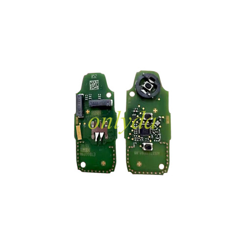 For Ford 3 button Keyless remote key with NCF297XV /Hitag pro/ ID49 chip 434mhz Model - FIESTA VII 2021+ Part number - A2C17105200 K1BT-15K601-AD Original PCB+ aftermarket shell