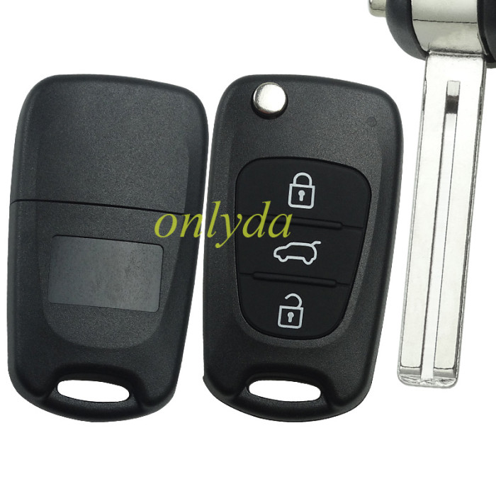 free shipping and no tax from czech to europe 10pcs/lot for Hyundai 3 button remote key blank with HY22 blade