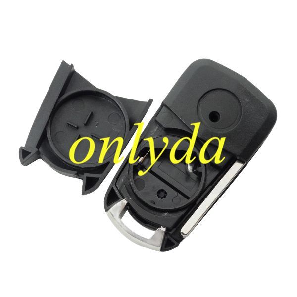 free shipping and no tax from czech to europe 10pcs/lot for Opel 2 button remote key blank with HU100 blade