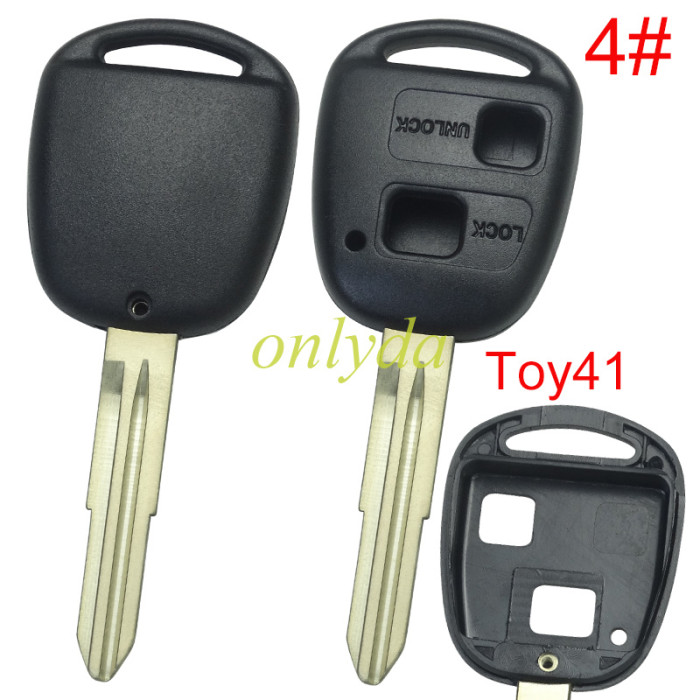 For Lexus 2 Button Remote key blank without badge,pls choose blade model