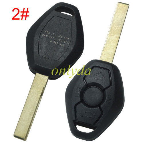 free shipping and no tax from czech to europe 10pcs/lot for BMW 3button remote blank