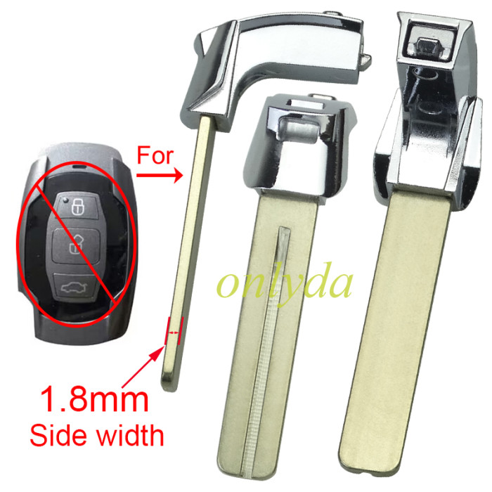 For BYD emergency key blade Thickness 1.8