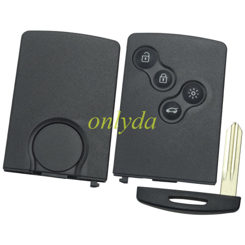Free shipping 10pcs/lot For Renault 4 button remote key blank without Lo