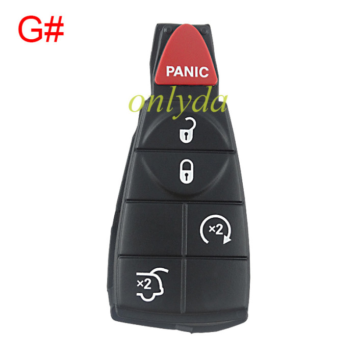 Free shipping 10pcs/lot For Chrysler 2+1 remote key blank pad