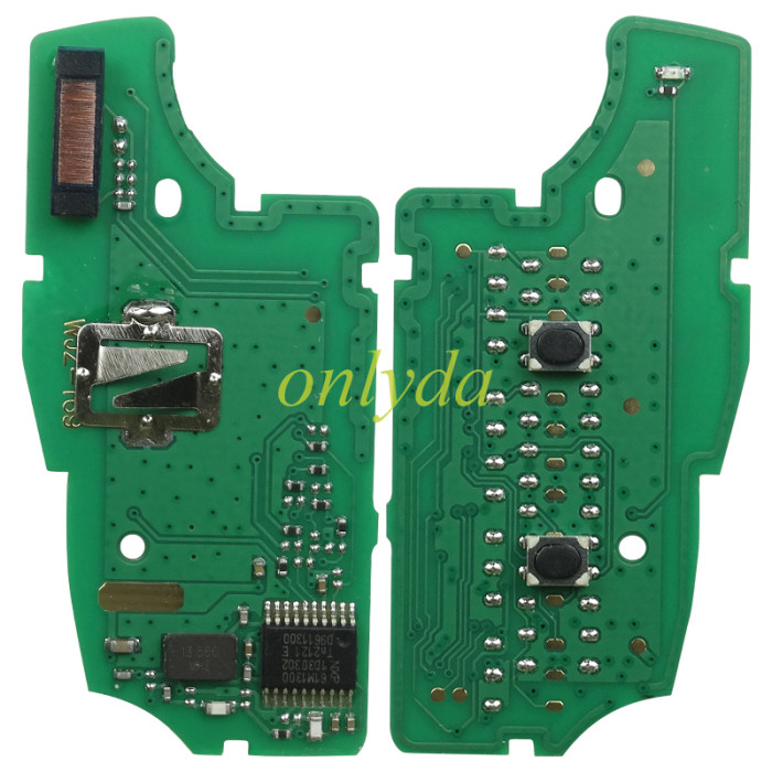 Free shipping For  Renault 2 Button flip remote PCF7961 chip-434MHZ FCCID:CWTWB1G767   for Renault Captur/Megane 3，please choose the blade