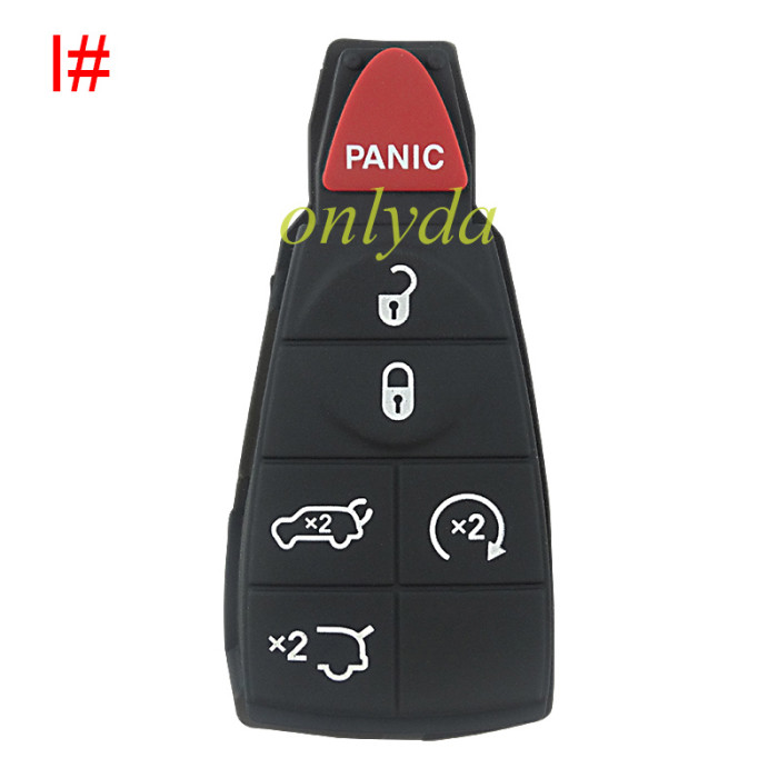 Free shipping 10pcs/lot For Chrysler 2+1 remote key blank pad