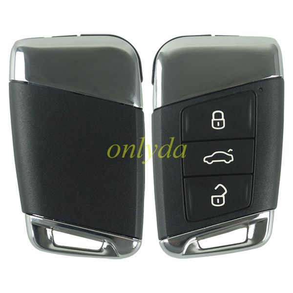 Free shipping Original VW 3 Button remote key blank  with  HU162 blade