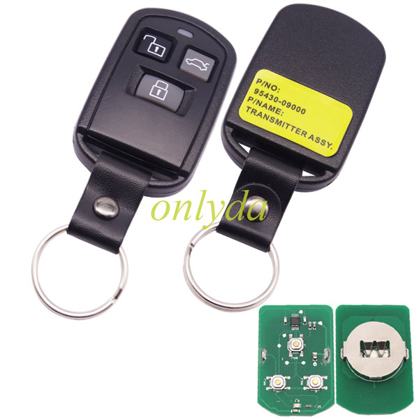 Free shipping hyun Sonata 3 button  remote control with 311mhz