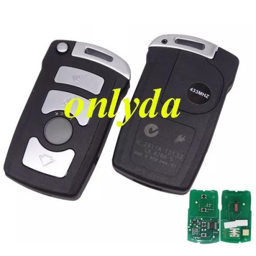 Free shipping For Bmw 7 series remote key with 7942 chips with 315mhz/433mhz/868mhz/315-LPmhz