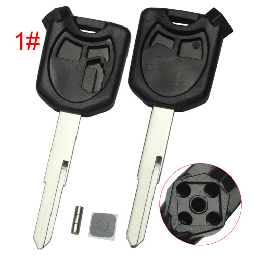 Honda-Motor bike key blank with left blade with badge , pls choose color