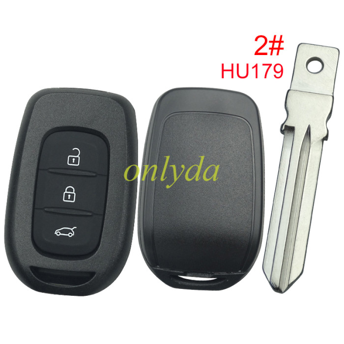 Free shipping 10pcs/lot For 3 button remote key blank,please choose the blade